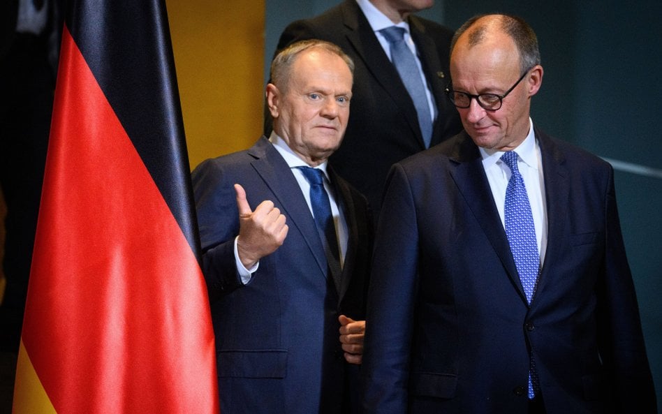 Donald Tusk i Friedrich Merz