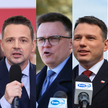 Rafał Trzaskowski, Szymon Hołownia, Sławomir Mentzen, Karol Nawrocki i Magdalena Biejat