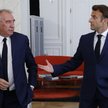 Francois Bayrou i Emmanuel Macron