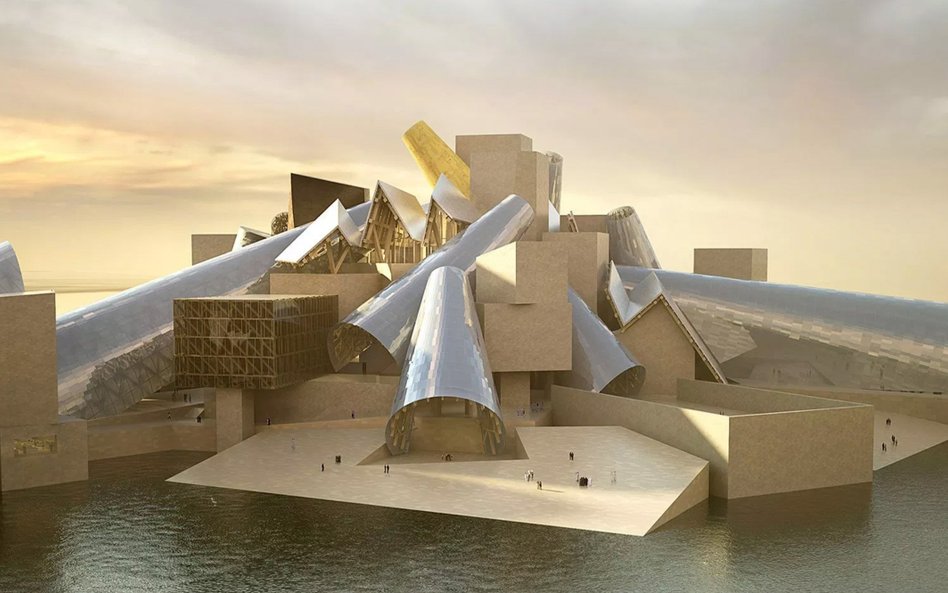 Projekt Guggenheim Abu Dhabi to dzieło pracowni Gehry Partners prowadzonej przez słynnego amerykańsk