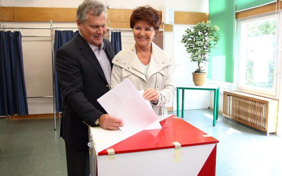 Aleksander Kwaśniewski i Jolanta Kwaśniewska