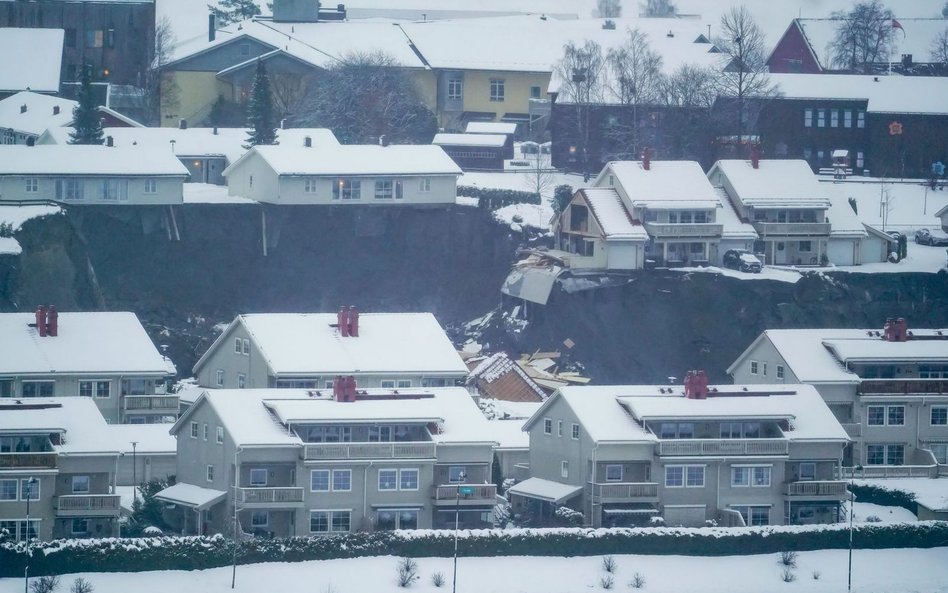 Potężne osuwisko niedaleko Oslo. Wciąż 11 zaginionych