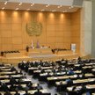 Sala obrad w siedzibie ONZ w Genewie