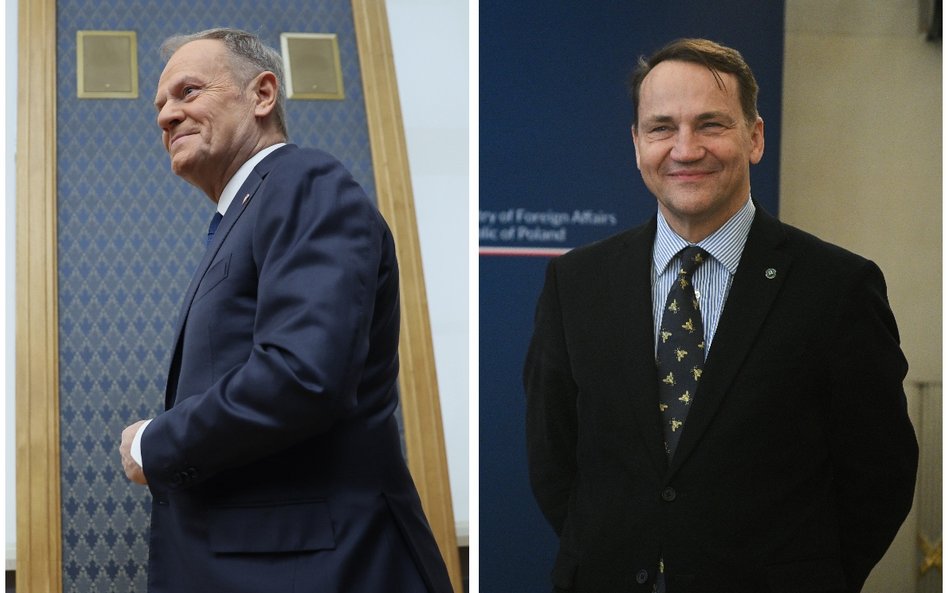 Donald Tusk i Radosław Sikorski