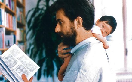 Jako Nanni z synem w filmie „Kwiecień” (1998)