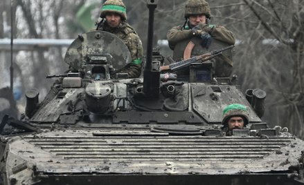 Ukraińscy żołnierze w rejonie Bachmutu