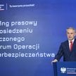 Wicepremier, minister cyfryzacji Krzysztof Gawkowski podczas konferencji prasowej w Warszawie, Konfe