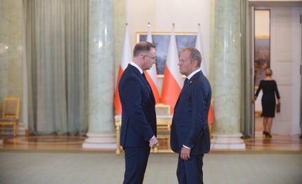 Prezydent Andrzej Duda i premier Donald Tusk