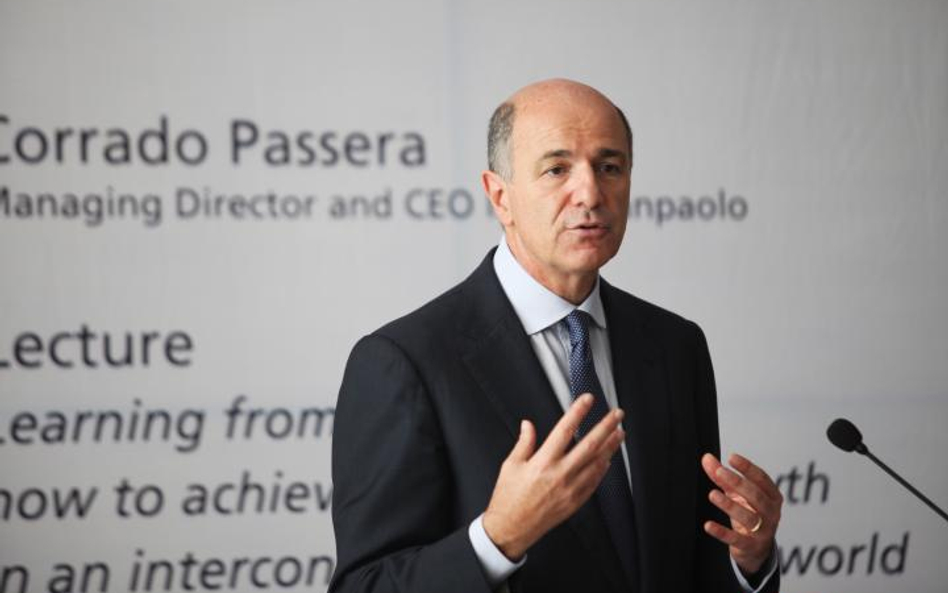 Corrrado Passera, prezes Intesa Sanpaolo