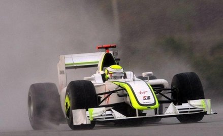 Samochód Brawn GP wyposażony w dyfuzor.