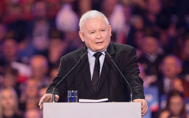 Prezes Jarosław Kaczyński prezentował program PiS podczas ostatniej konwencji w Lublinie