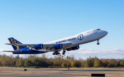Przedostatni wyprodukowany Boeing 747 w pierwszym locie w barwach Kuehne + Nagel