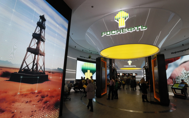 Pawilon rosyjskiego koncernu energetycznego Rosneft Opodczas Międzynarodowego Forum Wystawowego Rosj