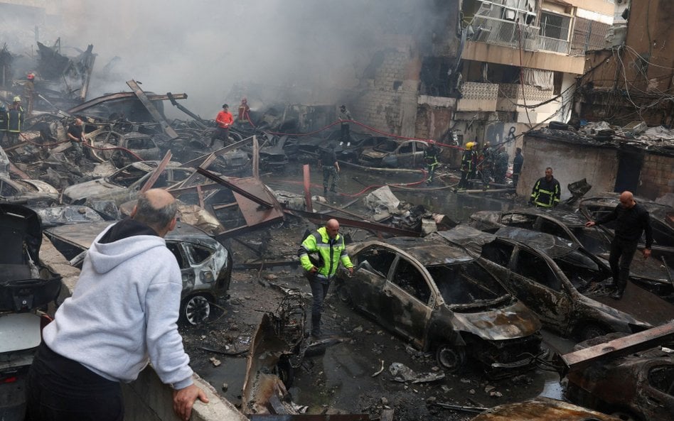 Skutki środowego ataku Sił Obronnych Izraela na Bejrut, 8 kwietnia 2026