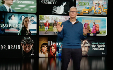 Tim Cook podczas prezentacji nowości firmy Apple w marcu 2022 roku. Szef Apple'a na takie prezentacj