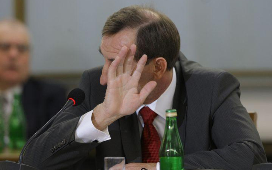 Ryszard Sobiesiak na posiedzeniu komisji badającej aferę hazardową
