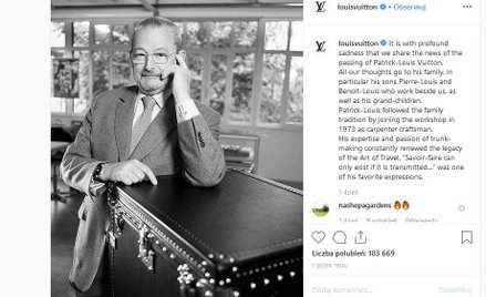 Zmarł spadkobierca fortuny Louis Vuittona