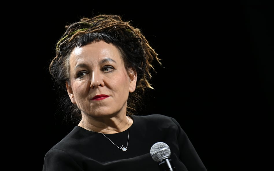 Laureatka Nagrody Nobla w dziedzinie literatury Olga Tokarczuk podczas spotkania w ramach XI Międzyn