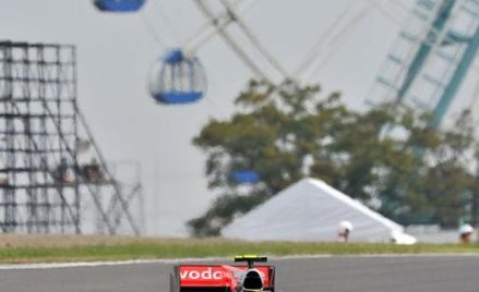 Lewis Hamilton na torze Suzuka