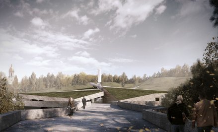 Prace budowlane ruszyły w 2018 roku, ale w 2022 roku, po agresji rosyjskiej na Ukrainę, musiały zost