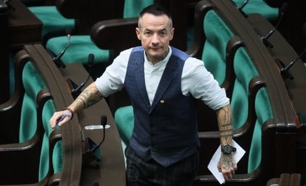 Poseł KO Marcin Józefaciuk w Sejmie