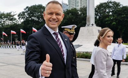 Prezydent RP Karol Nawrocki wraz z pierwszą damą Martą Nawrocką