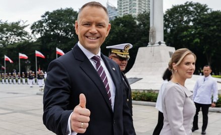 Prezydent RP Karol Nawrocki wraz z pierwszą damą Martą Nawrocką
