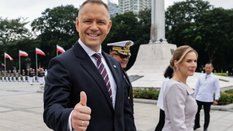 Prezydent RP Karol Nawrocki wraz z pierwszą damą Martą Nawrocką
