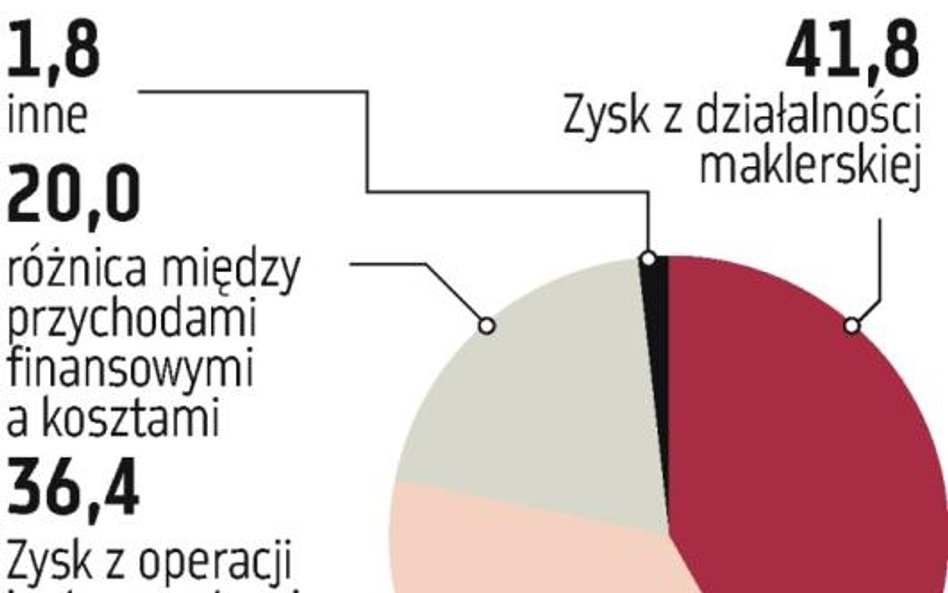 Domy maklerskie: Mniejsze zyski branży