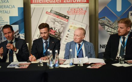 od lewej Wojciech Zawalski, Robert Goudswaard, Andrzej Zapaśnik, Tomasz Zieliński