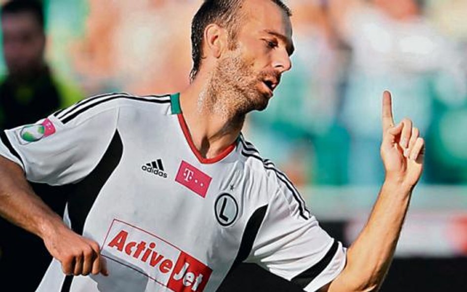 Danijel Ljuboja strzelił trzy bramki dla Legii w wygranym 4:0 meczu z Koroną