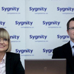 Ilona Weiss, wiceprezes, i Norbert Biedrzycki, prezes Sygnity
