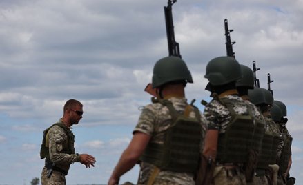 Żołnierze ukraińskiej obrony terytorialnej