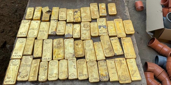Treasure discovered behind basement wall: 40 gold bars and 4,000 coins found