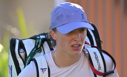 Iga Świątek po treningu w Indian Wells