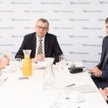 Uczestnicy debaty: prof. Krystian Wita, prof. Adam Witkowski, redaktor Marcin Piasecki, adwokat Mich