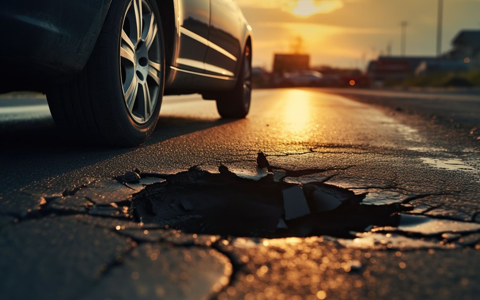 Auto uszkodzone na dziurze w jezdni. Ubezpieczyciel nie zaoszczędził