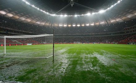 Stadion Narodowy w dniu planowanego meczu Polska - Anglia