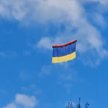 Ukraińska flaga nad Awdijiwka