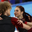 Diana Davis z partnerem i mężem Glebem Smołkinem na igrzyskach olimpijskich w Pekinie