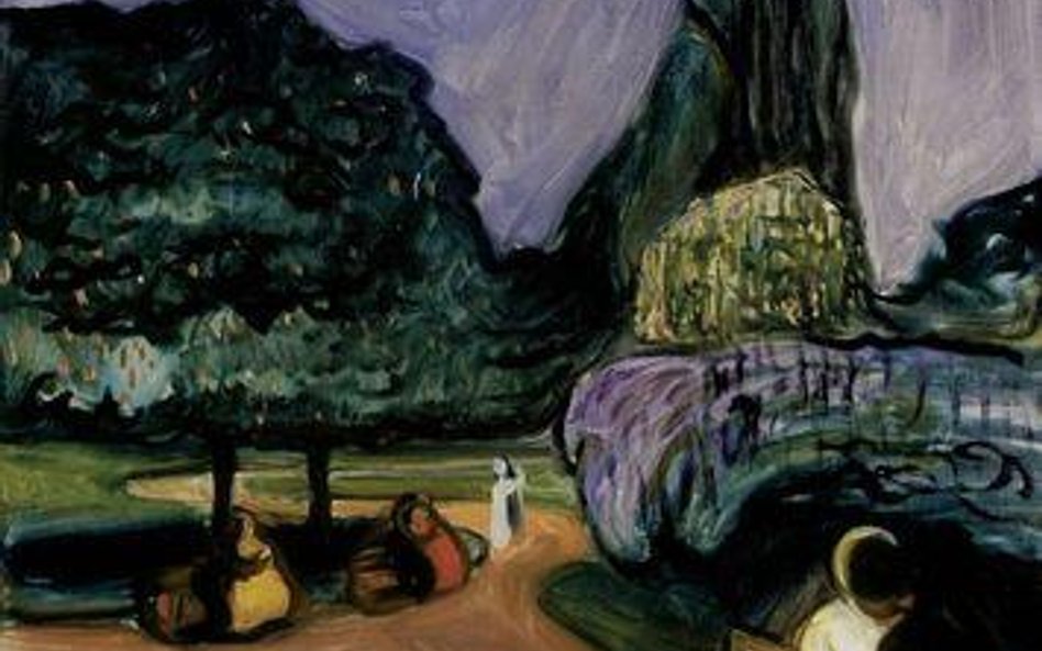 Edvard Munch; Summer Night in Studenterlunden, 1899; Oil on canvas, 101 x 91 cm; Perez Simon Collect