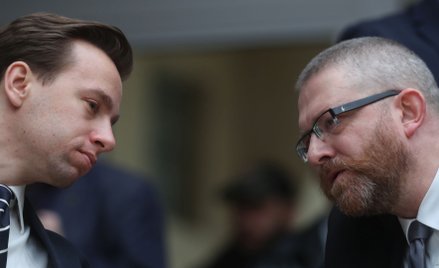 Krzysztof Bosak (Ruch Narodowy) i Grzegorz Braun (Konfederacja Korony Polskiej), członkowie Rada Lid