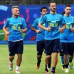 Włosi na treningu w Montpellier. Od lewej: Angelo Obinze Ogbonna, Ciro Immobile, Leonardo Bonucci, M