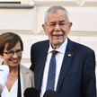 Prezydent Austrii Alexander Van der Bellen z żoną Doris