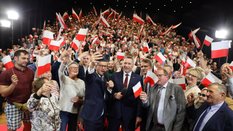 Czarnek i Morawiecki w Gorzowie Wlkp. w ramach kampanii programowej PiS pt. „Przebudzenie”