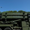 Jednostki baterii systemu obrony przeciwrakietowej Patriot podczas defilady wojskowej z okazji Dnia 