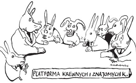 Komentarz rysunkowy. Platforma krewnych i znajomych