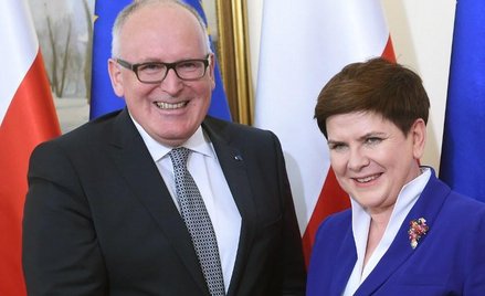 Frans Timmermans i Beata Szydło