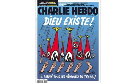"Charlie Hebdo" szokuje. Ofiary Harvey porównane do neonazistów