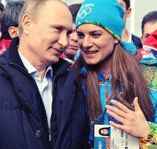 Isinbajewa i Putin. To zdjęcie zniknęło z profilu lekkoatletki